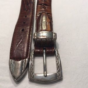 Braided Brown Leather Belt